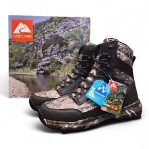 NWT Ozark Trail Men's Hiking Hunting Boots Mossy Oak Camo 3M Thinsulate Size 12
